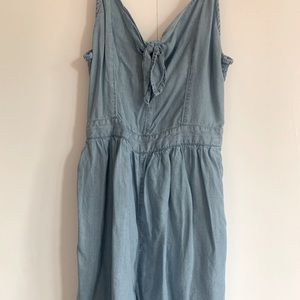 Aerie Jean Romper With Pockets
